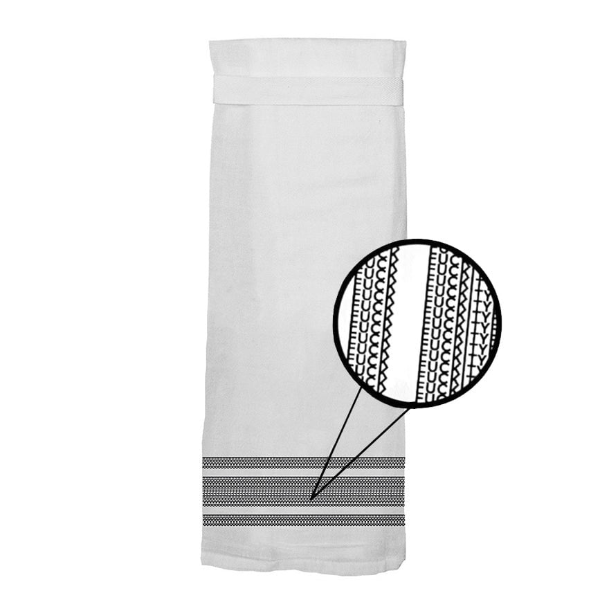 Kitchen Towels Cotton Dish Towels Black and White Hand Towels