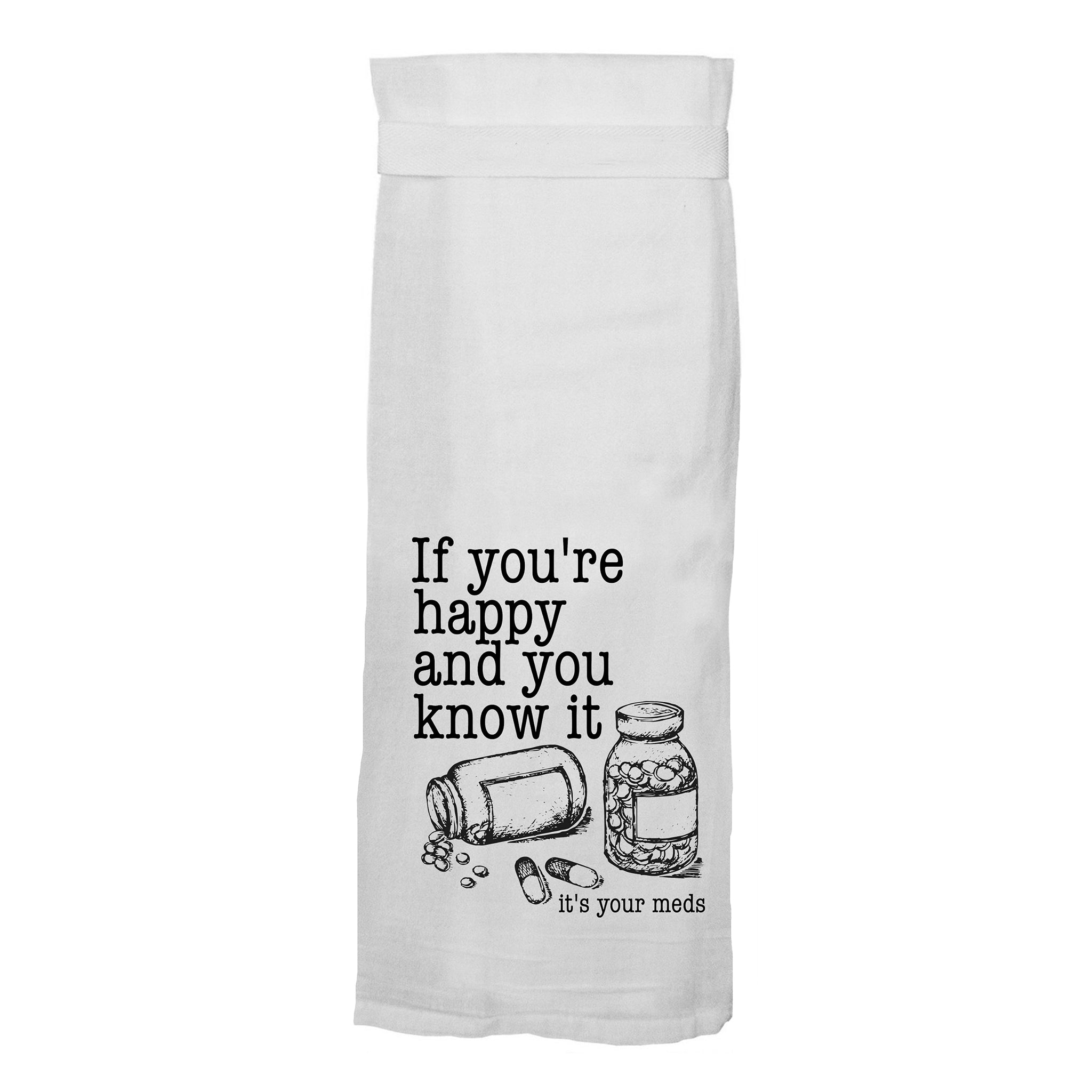 Clean Kitchen Dirty Mouth Flour Sack Tea Towels, Twisted Wares