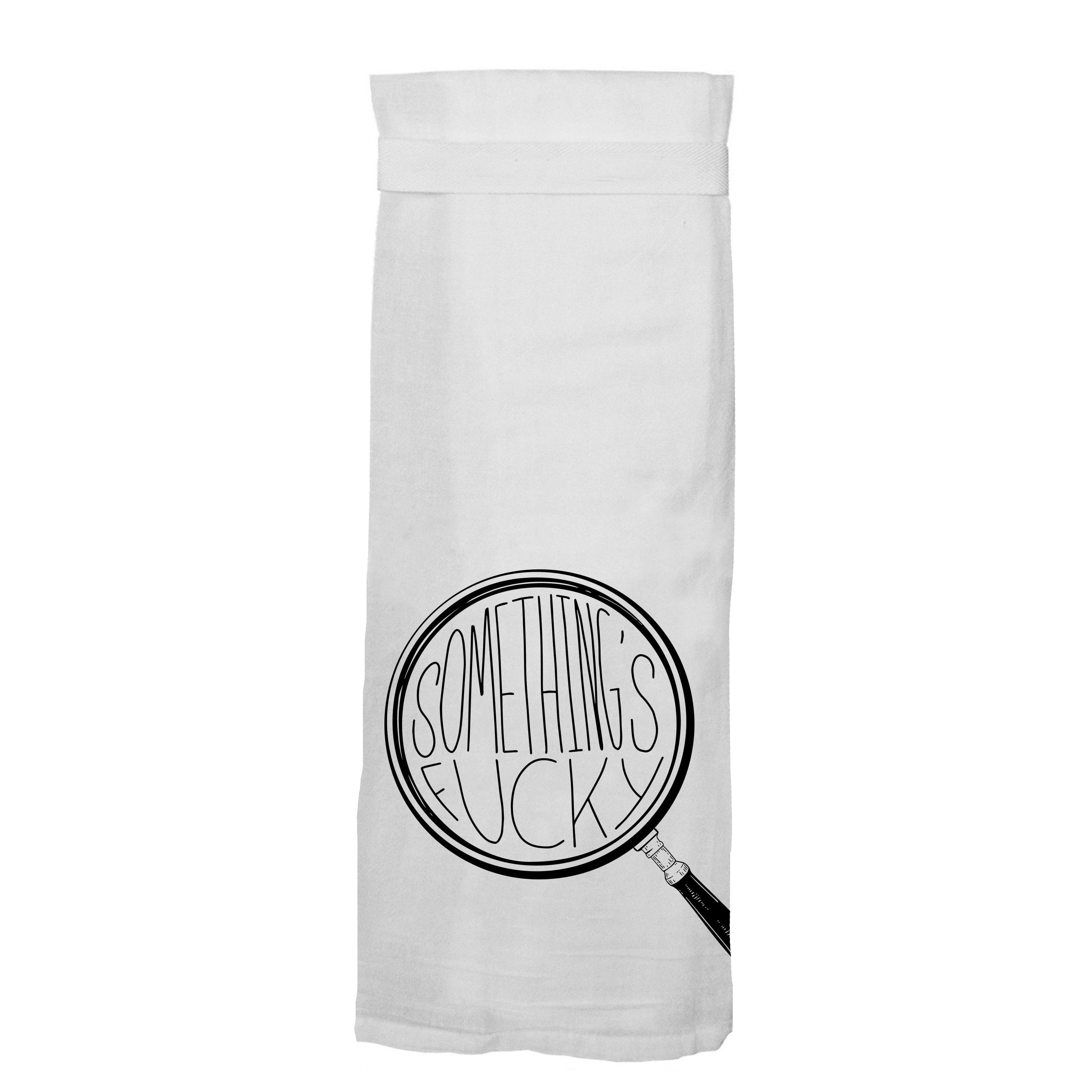 Clean Kitchen Dirty Mouth Flour Sack Tea Towels, Twisted Wares