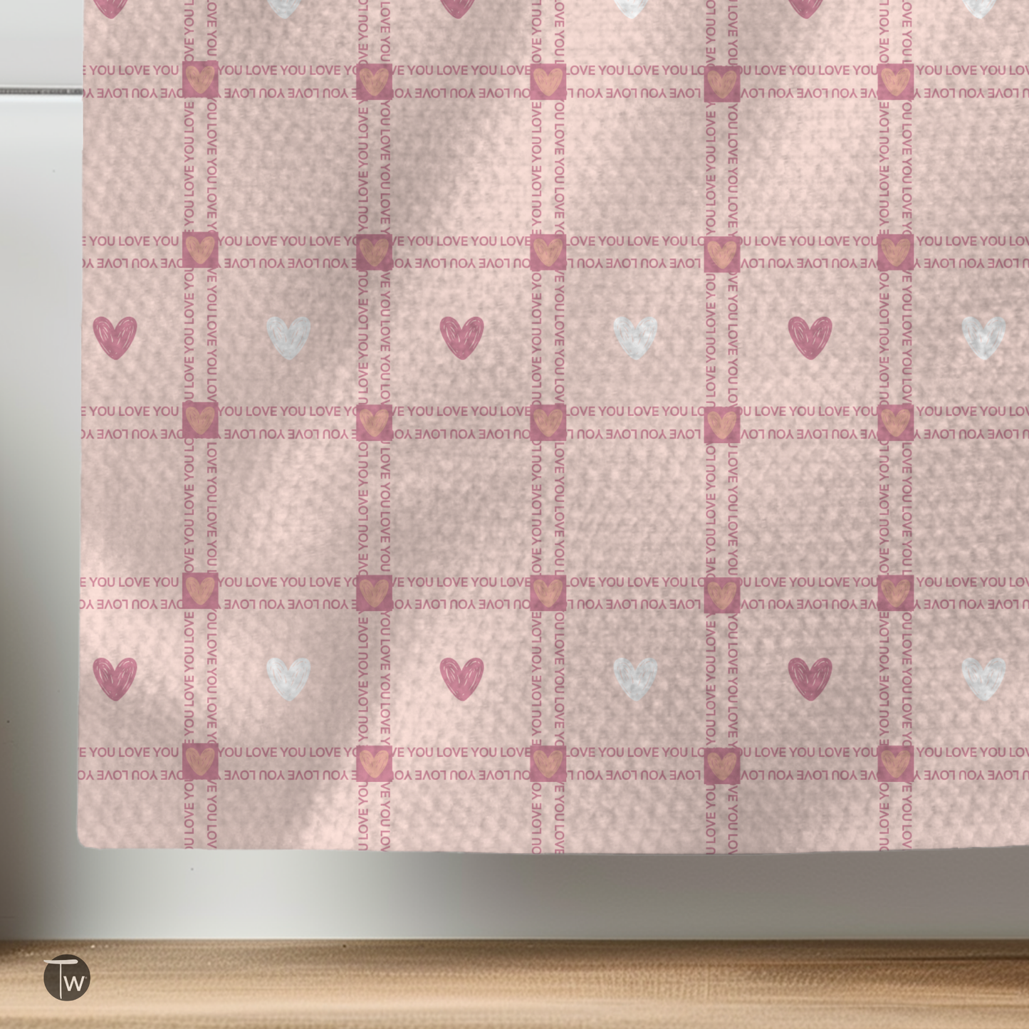 Valentines Plaid Love You | The Perfect Towel