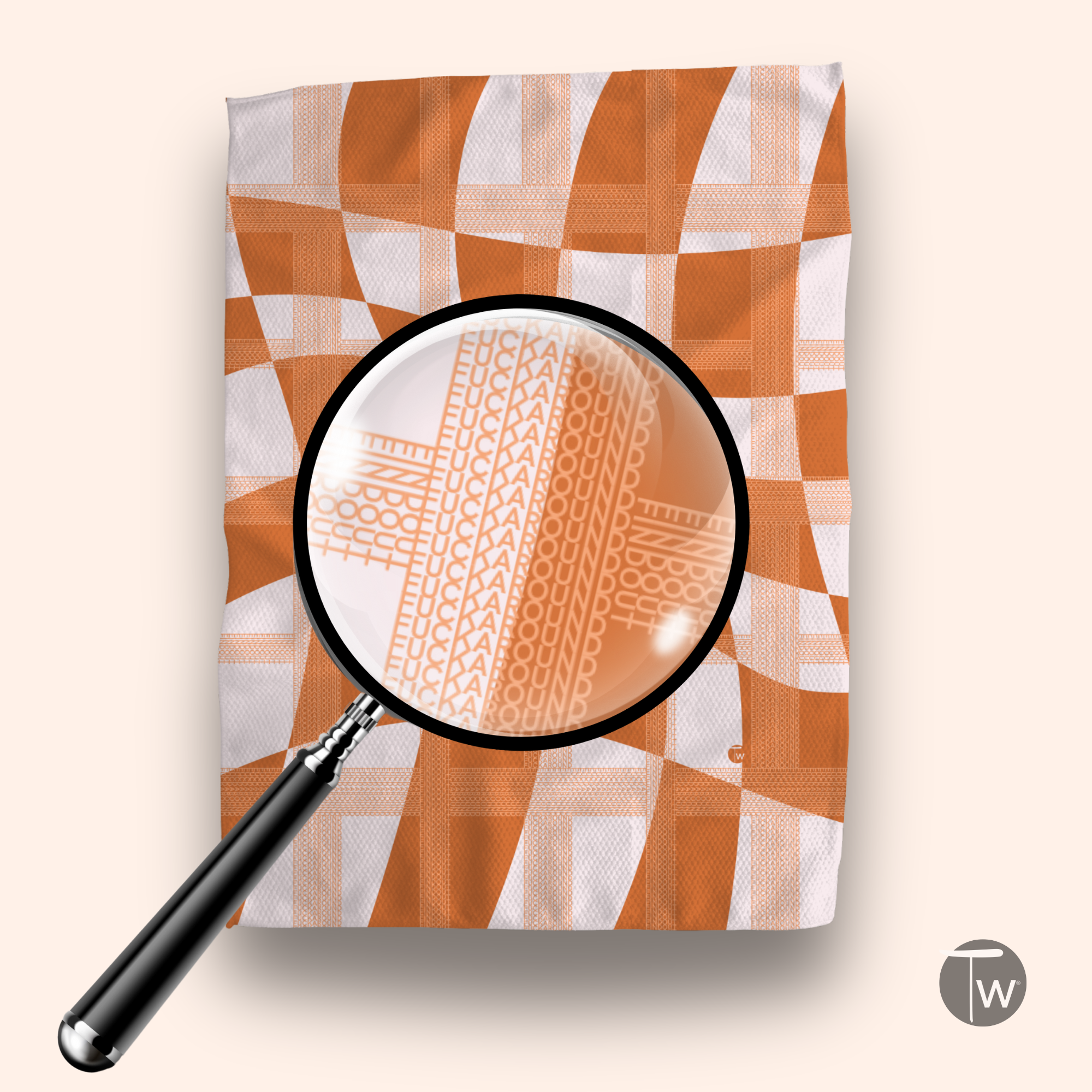 Fck Around Find Out Hyper Illusion Kitchen Tea Towel
