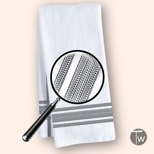 Fckity Stripe Illusion Black | Perfect Cotton Tea Towel