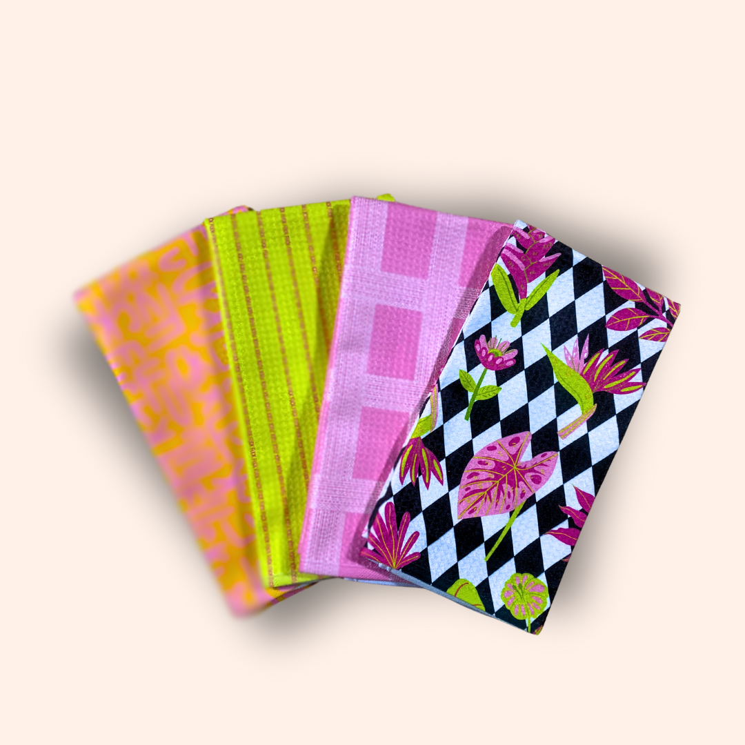 Psychedelic Summer Illusion Set of 4 - Summer SShow, Summer Colette, Neon Tropics, Summer Graffiti