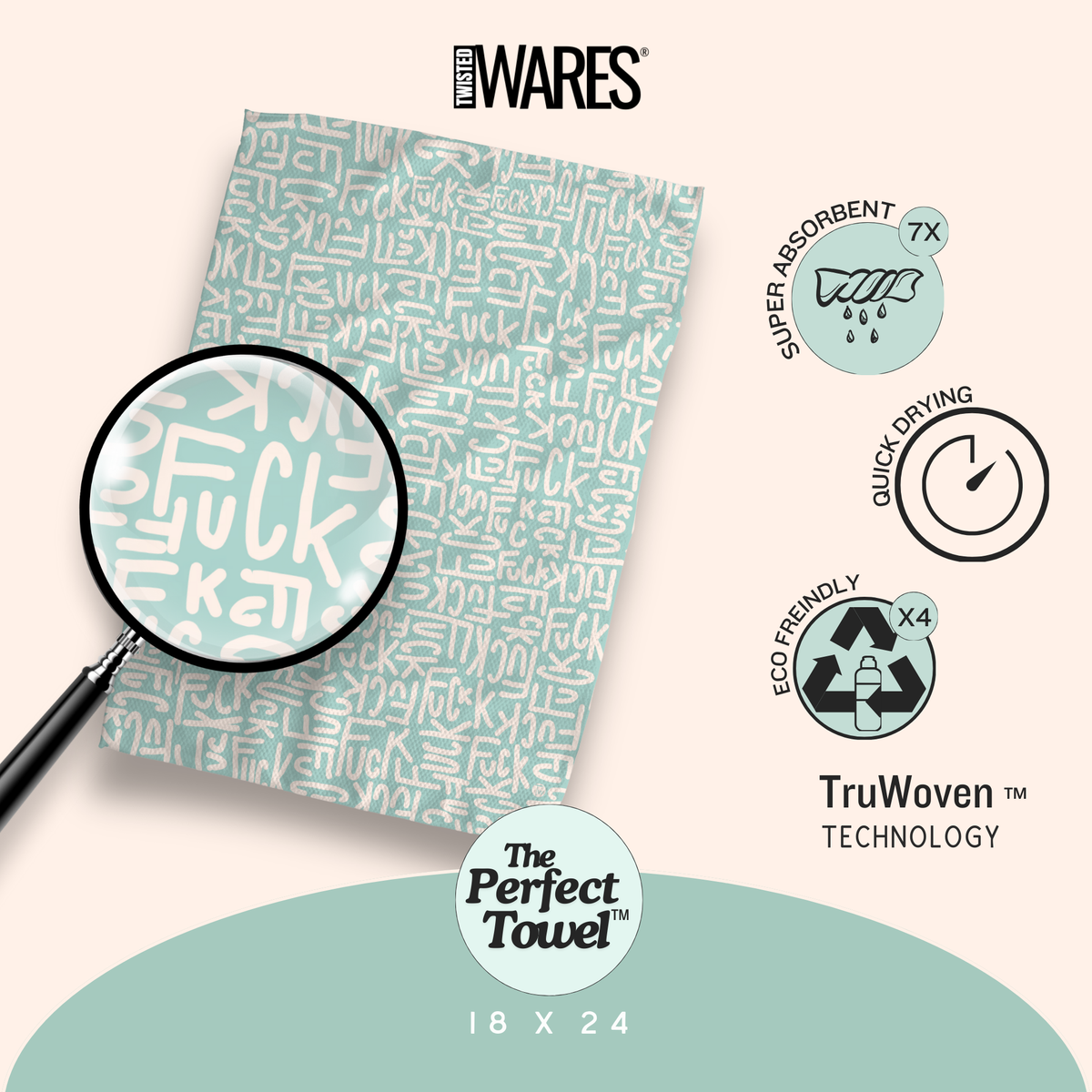 Mint Graffiti | The Perfect Towel
