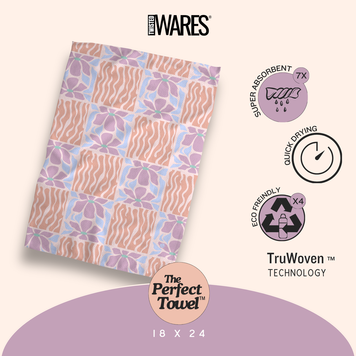 Groovy Peach | The Perfect Towel